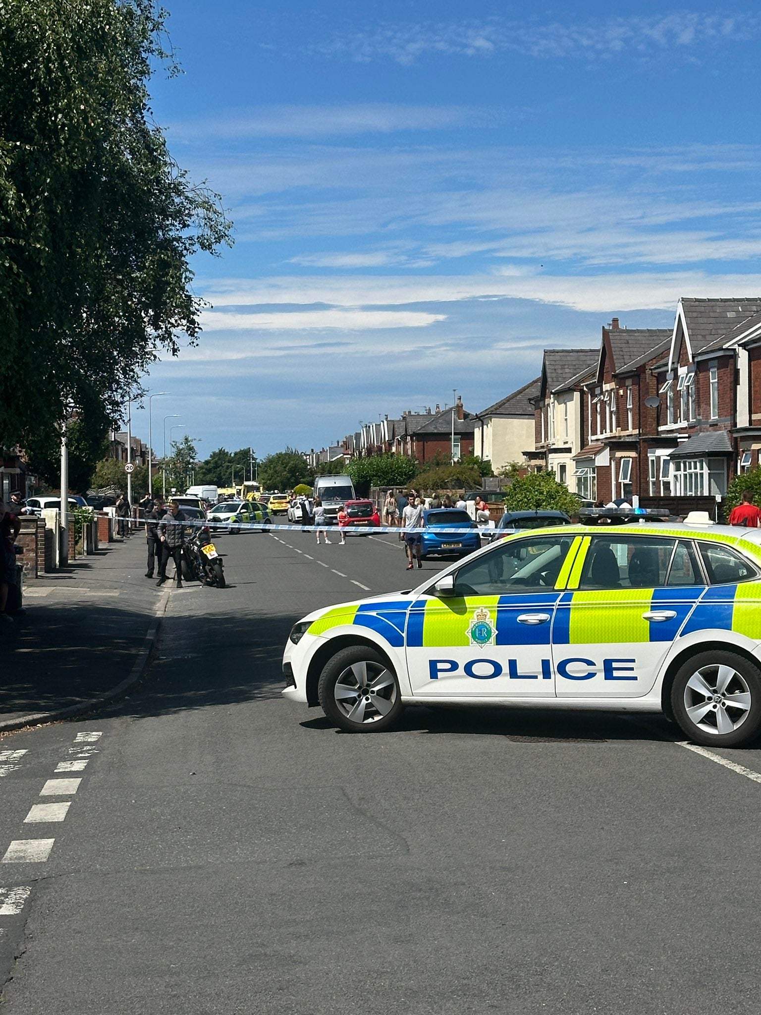 Armed police have detained a man and seized a knife after being called to Hart Street