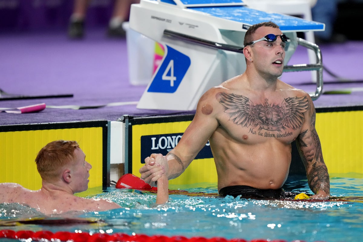Why do swimmers have circular marks on their bodies?