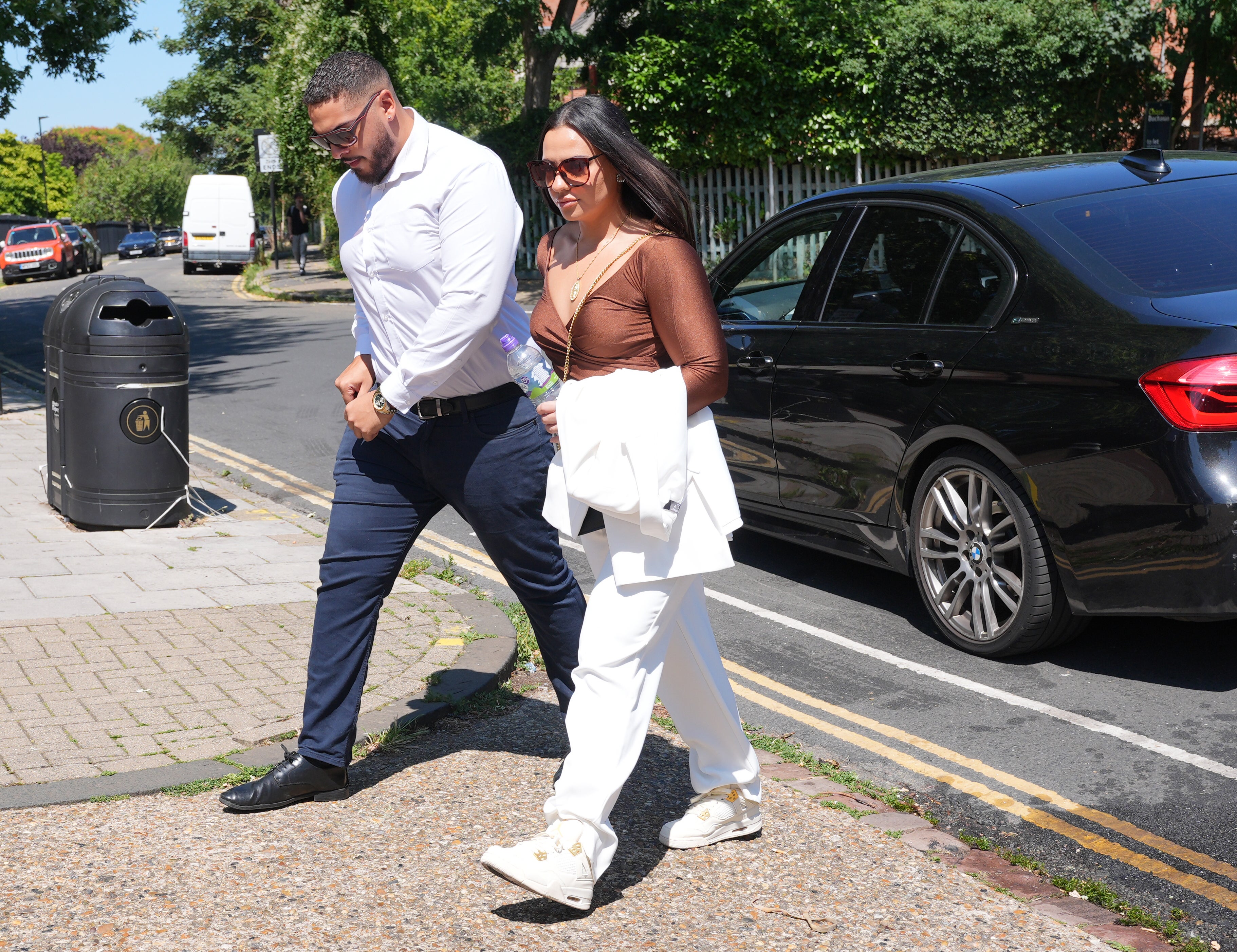 Linda De Sousa Abreu arrives at Isleworth Crown Court, west London