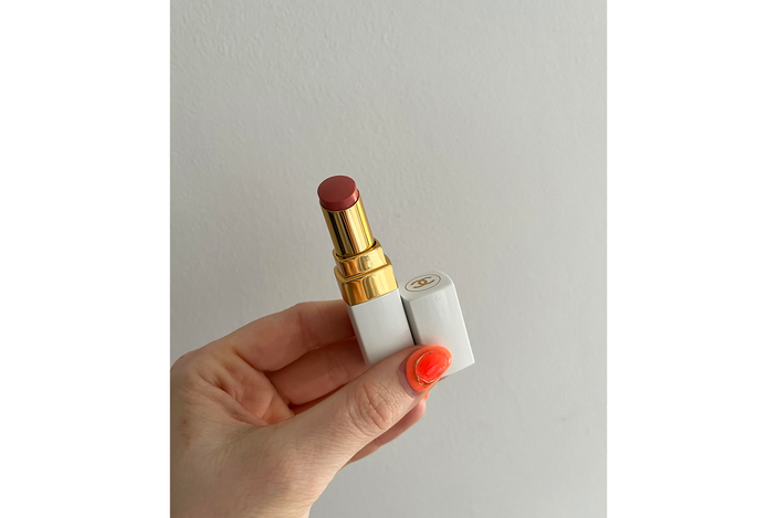 Chanel rouge coco baume lip balm, 928 pink delight IndyBest review