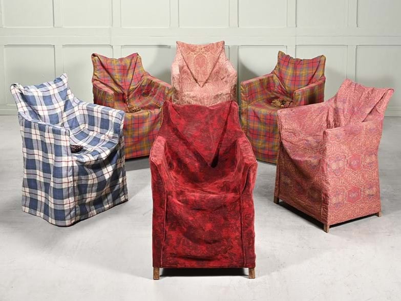 In the hot seat: a set of six Mulberry Home directors’ chairs up for auction