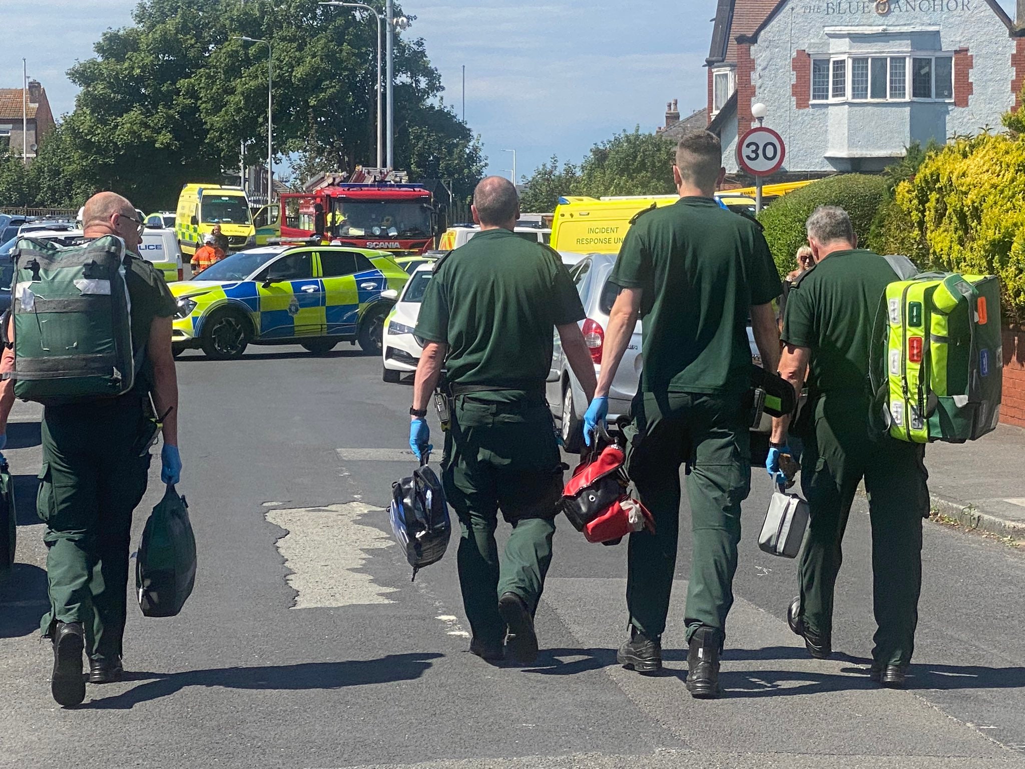 Local residents reported hearing screaming and shouting at the time of the attack in Southport