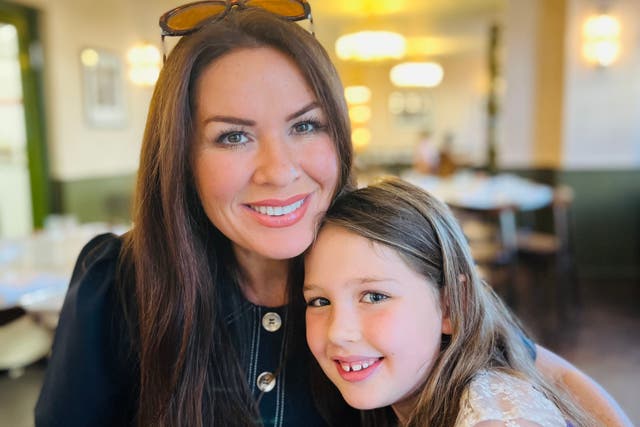 Georgina Burnett with her daughter Bonnie (Georgina Burnett/PA)