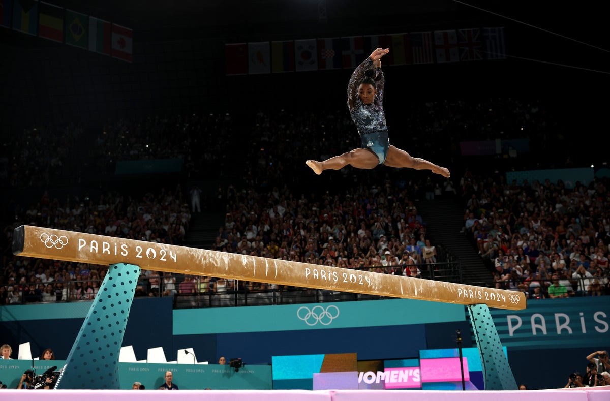 How wide is the balance beam in gymnastics at the Olympics?