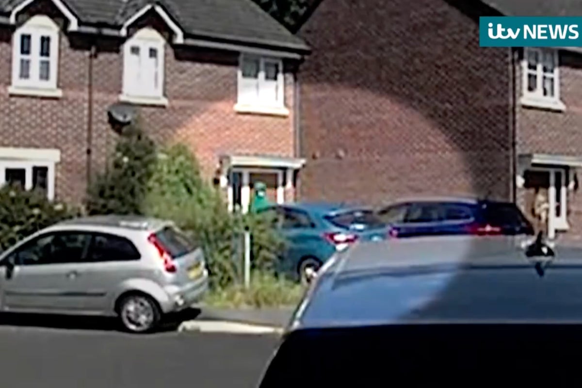 Footage shows person pacing outside house raided by armed police after Southport stabbings