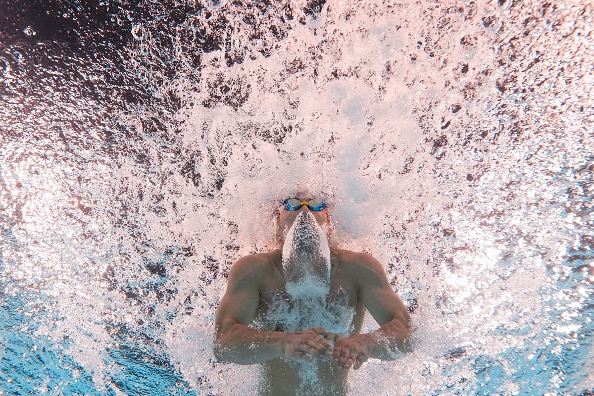 One Extraordinary Olympic Photo: David J. Phillip captures swimming from the bottom of the pool