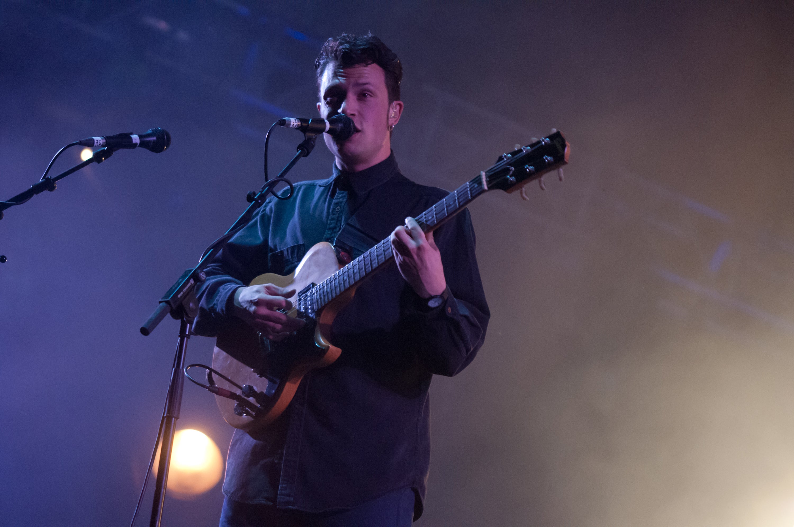 ‘It just ran out of steam’: Orlando Weeks performs during the Maccabees’ final show at Alexandra Palace