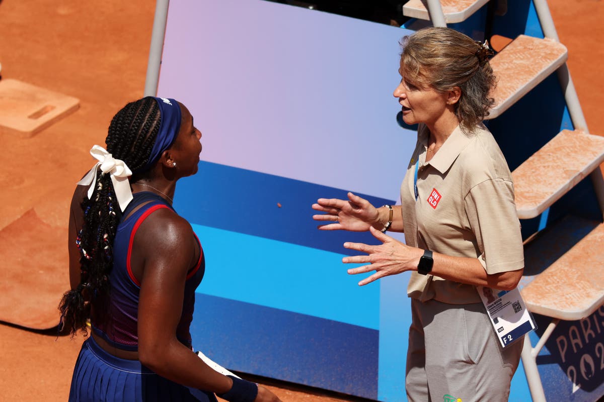 Coco Gauff makes ‘cheated’ claim after arguing umpire in Olympics defeat