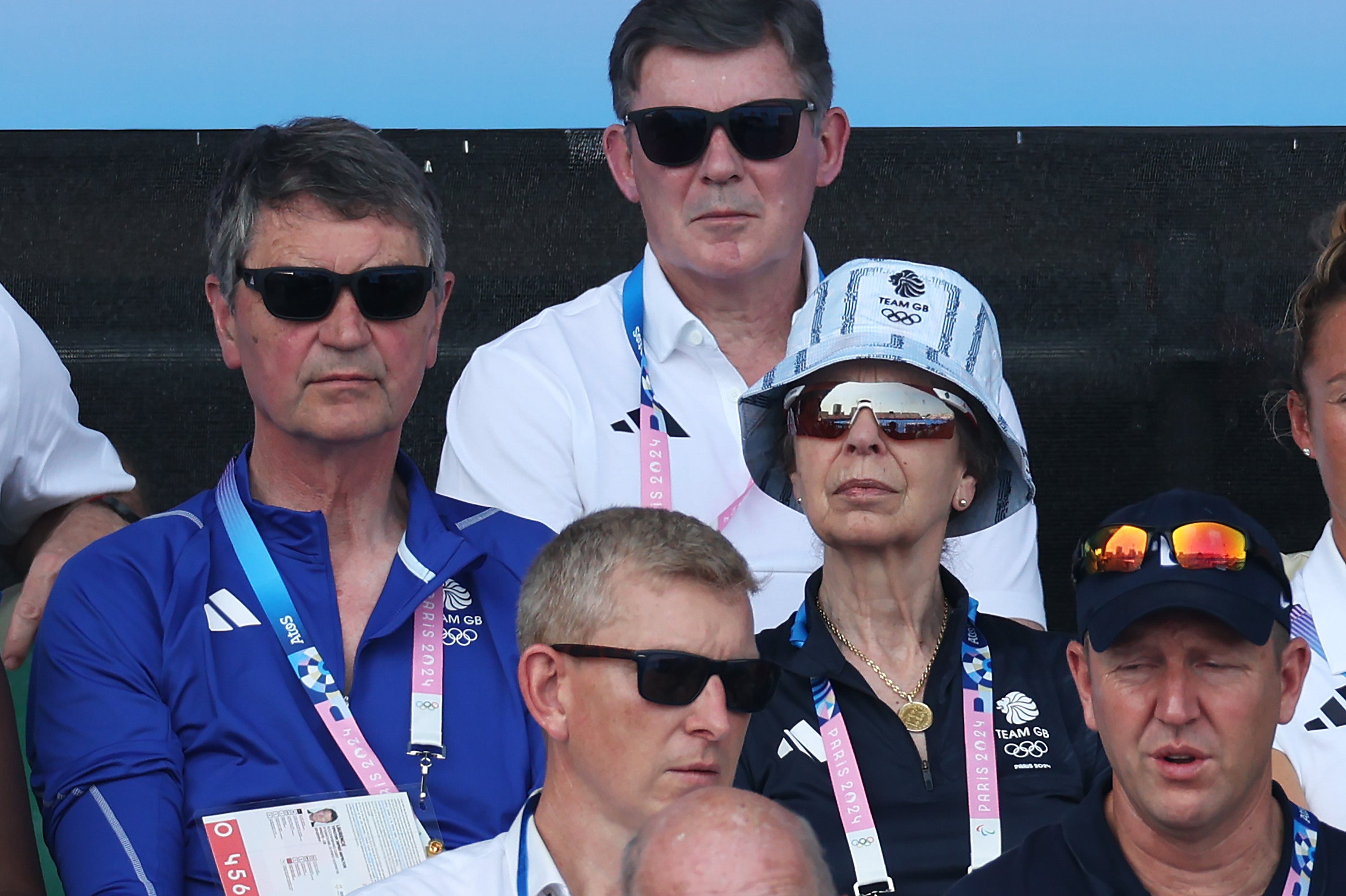 Anne, Princess Royal, was in attendance, supporting in a Team GB bucket hat