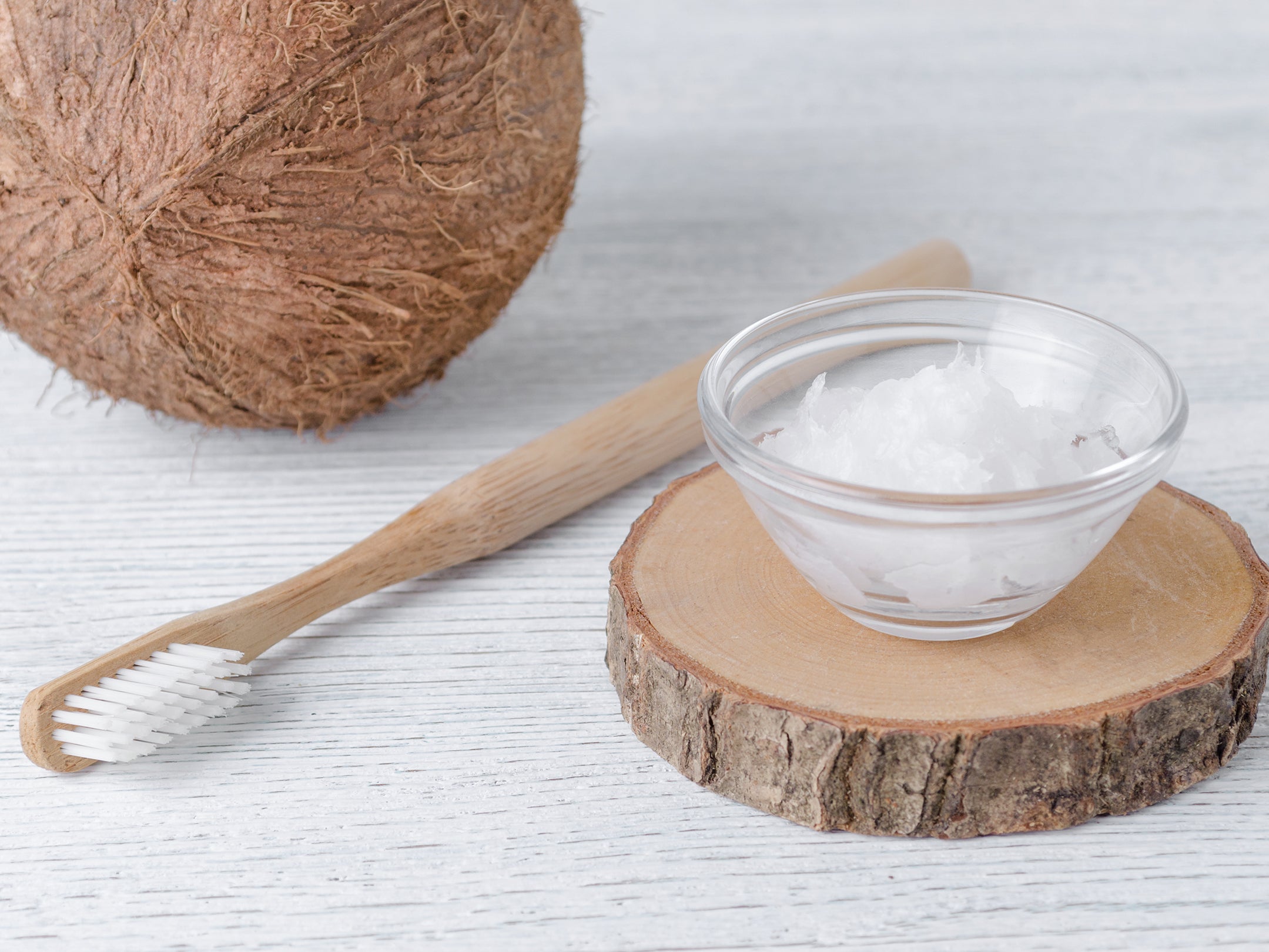 Coconut oil is often used during ‘oil pulling’ – an oral hygiene hack with roots in Ayurvedic medicine