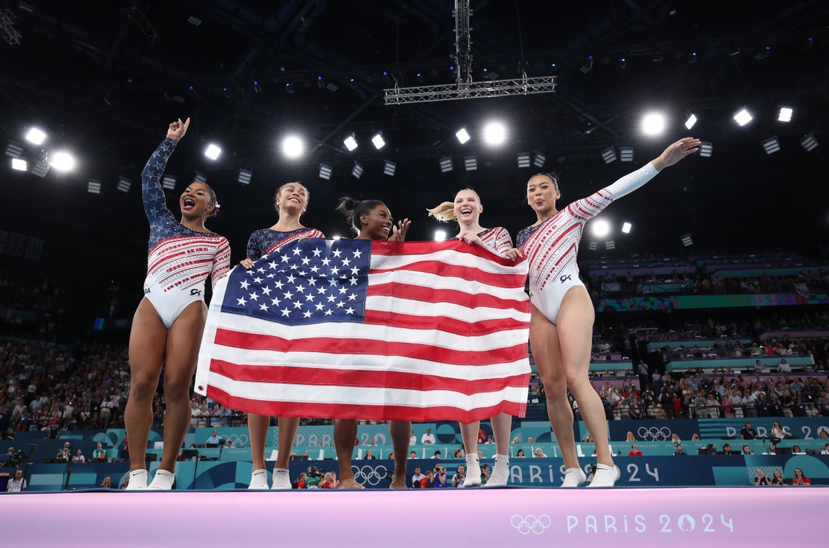 Olympics 2024 LIVE: Simone Biles wins gold in women’s team gymnastics final as Team GB miss out on bronze