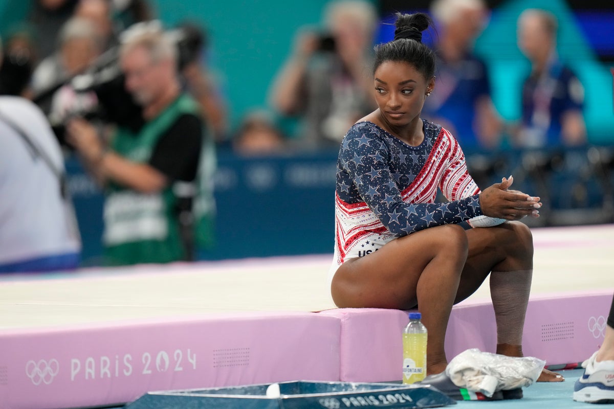 Simone Biles nervously awaits historic fifth Olympic gold medal confirmation