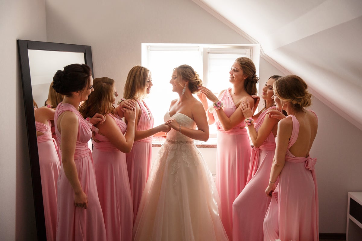 bridesmaid dress drama Bride sparks outrage for making bridesmaid wear dress that doesn't look good on her