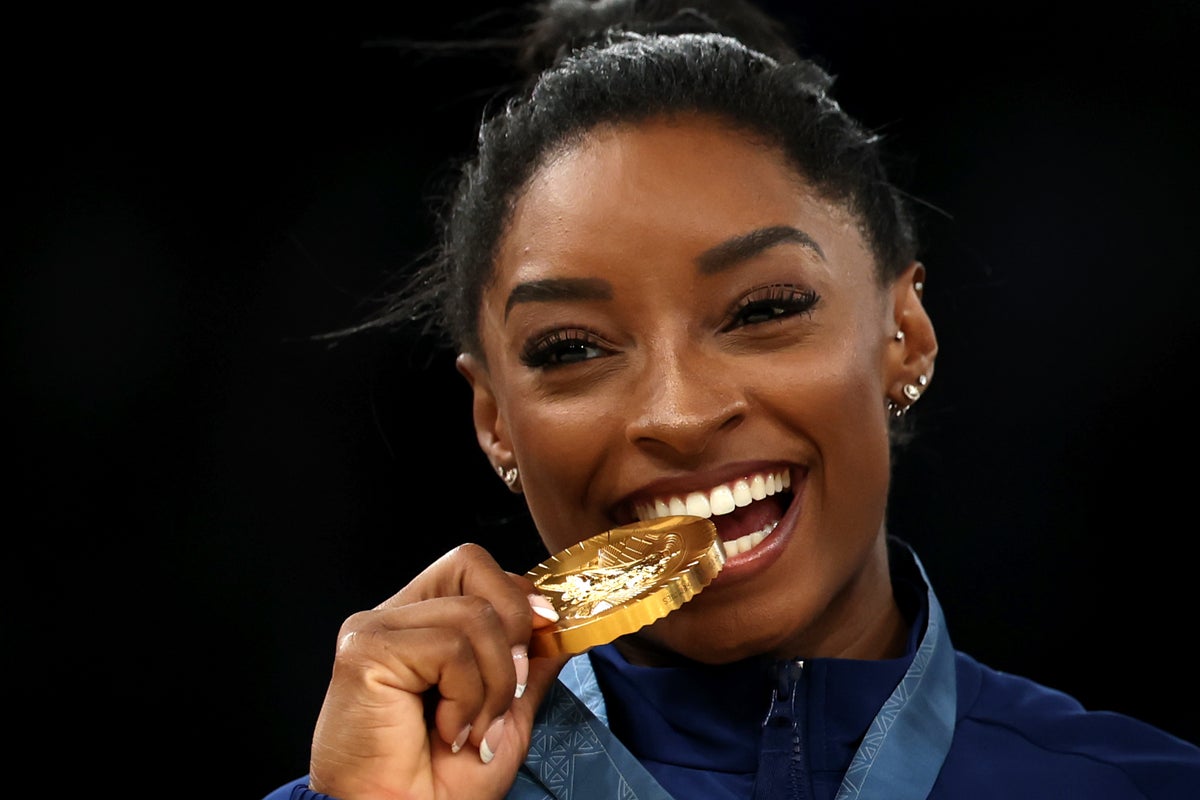 Simone Biles takes six-word shot at former USA teammate after gold at Paris Olympics