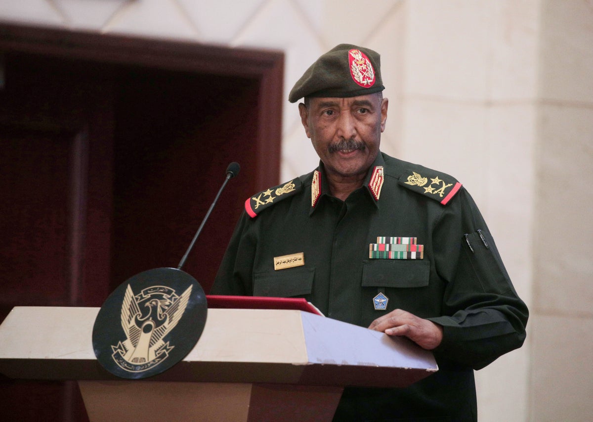 Sudan's military says its top commander survived a drone strike that killed 5 at an army ceremony
