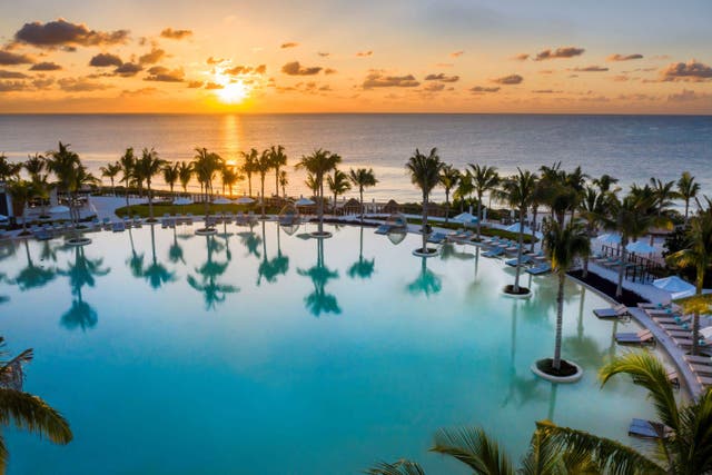 <p>The peaceful lagoon pool at Haven Riviera </p>