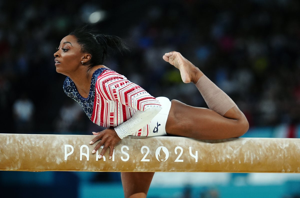When is Simone Biles next competing at Paris Olympics?