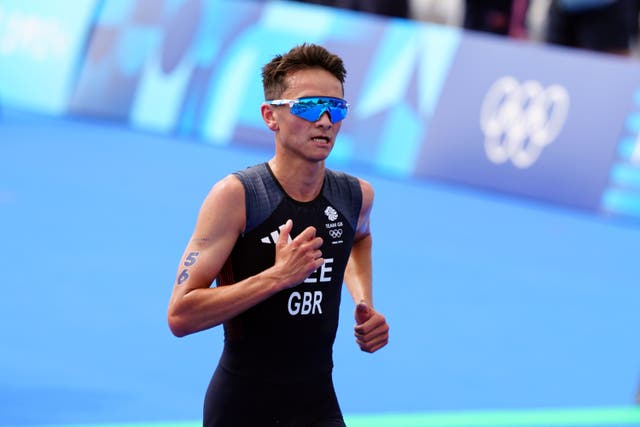 <p>Alex Yee produced a late surge to claim gold for Great Britain in the men’s triathlon (David Davies/PA)</p>