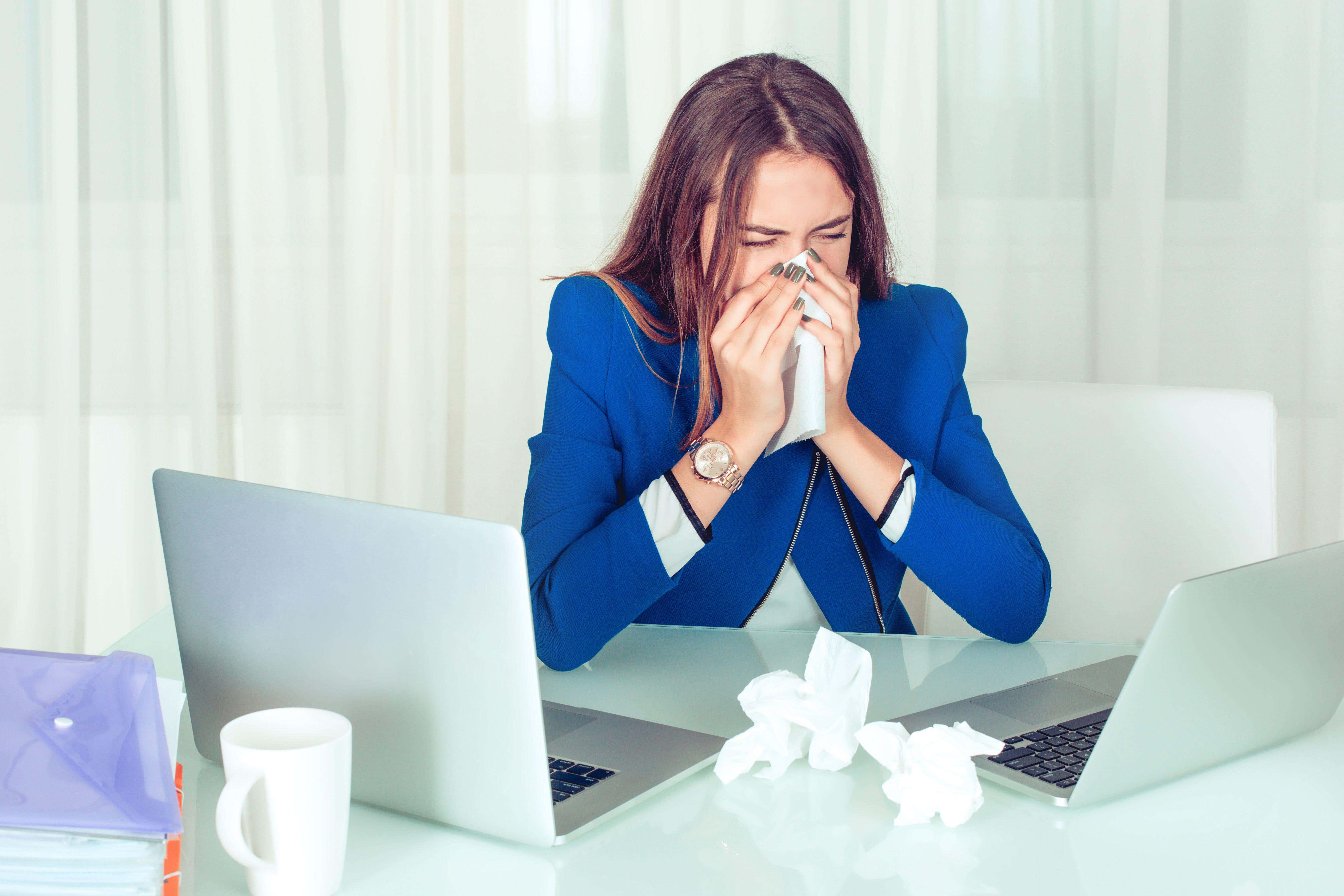 New research found that working through illness could cost the economy billions of pounds (Alamy/PA)