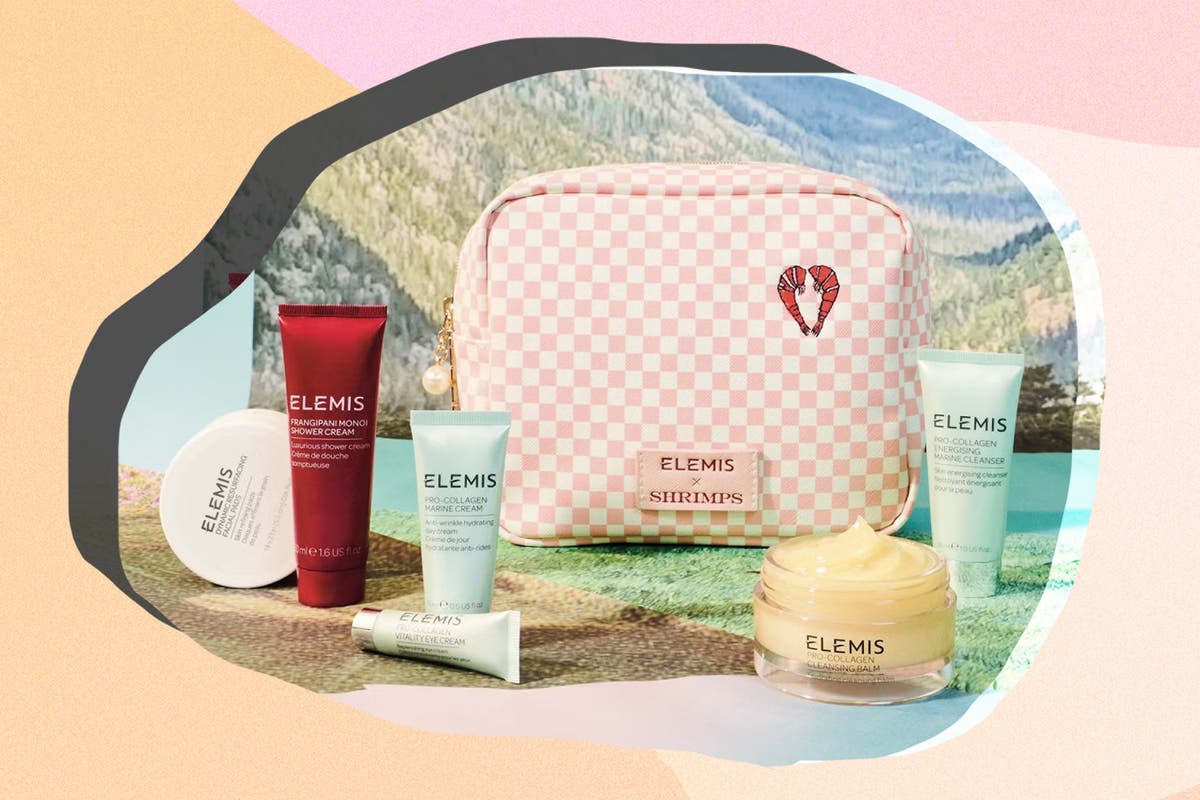 This Elemis x Shrimps set is an Instagrammable beauty bundle