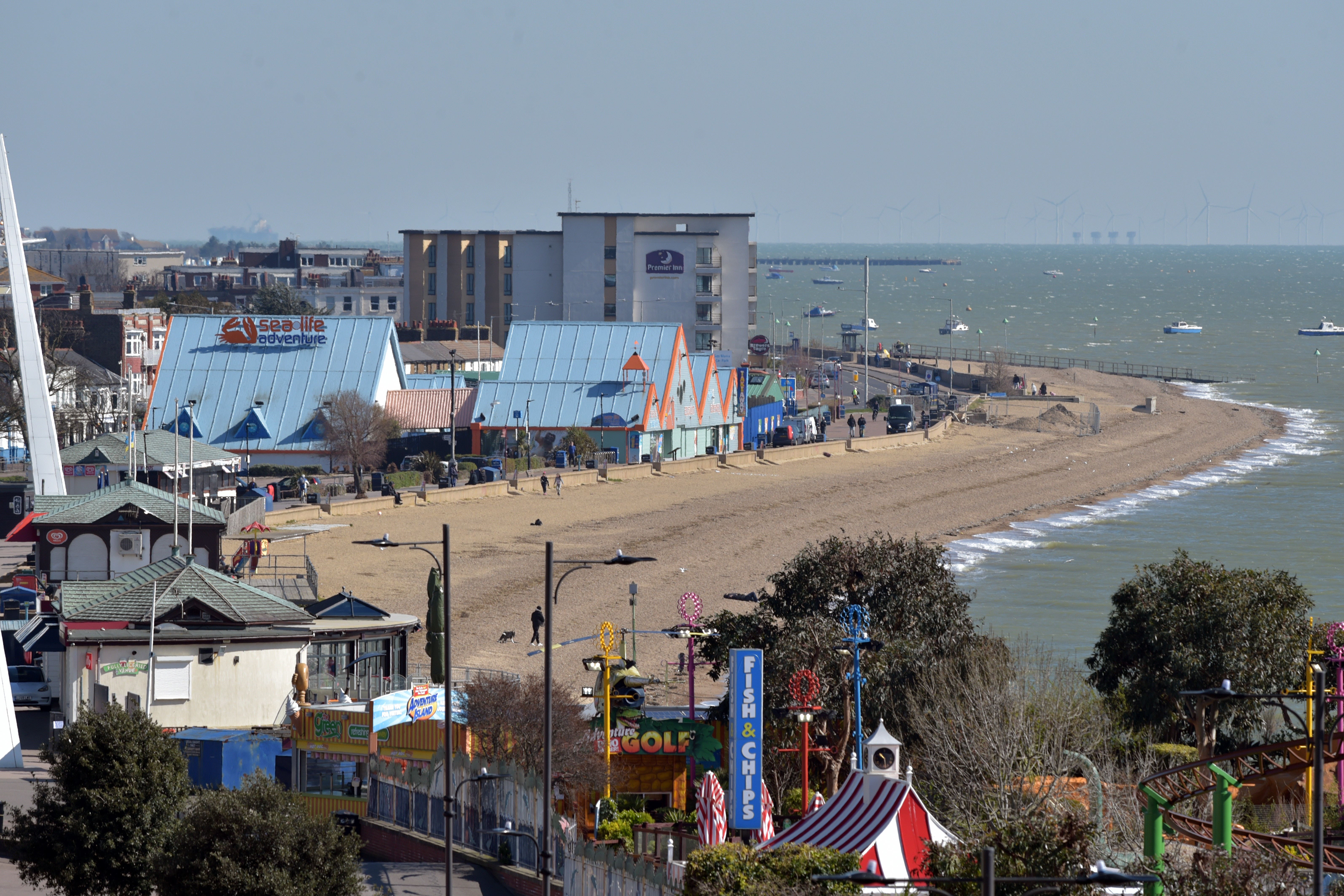 Violence erupted on Southend seafront (Nick Ansell/PA)