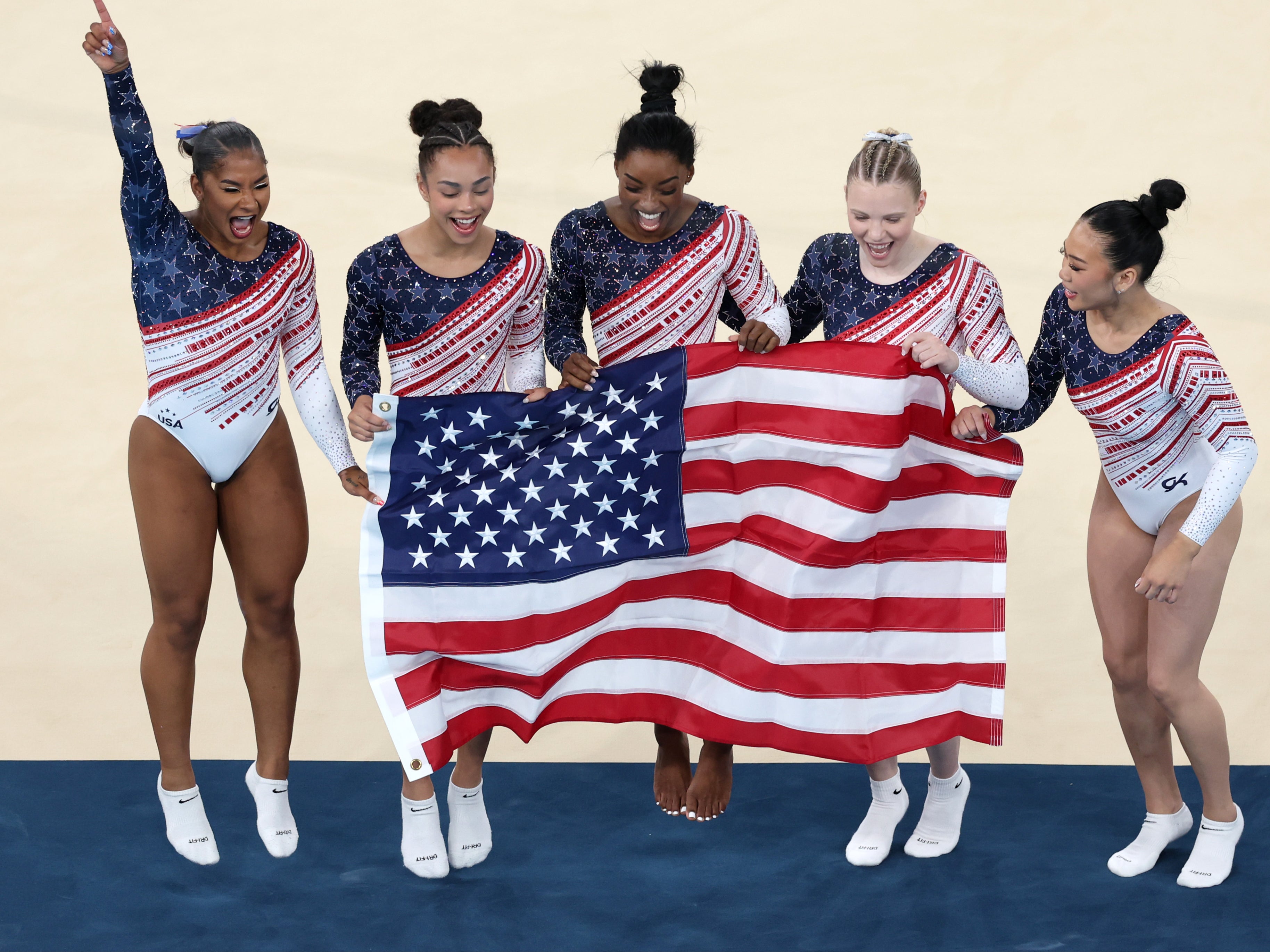 Team USA women’s gymnastics won gold at the women’s team final on July 30