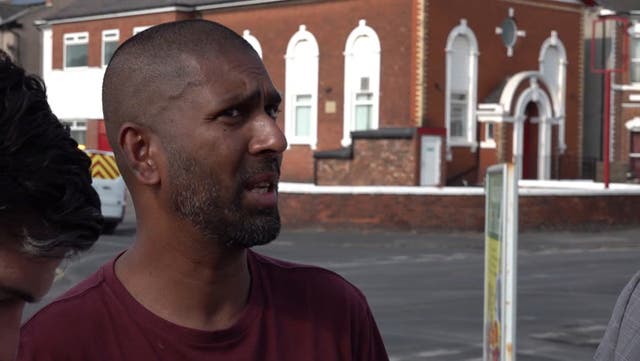 <p>Southport shopkeeper describes watching his shop being looted by rioters.</p>