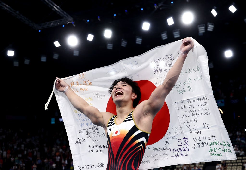 Shinnosuke Oka has won individual and team all-around gold on his Olympics debut