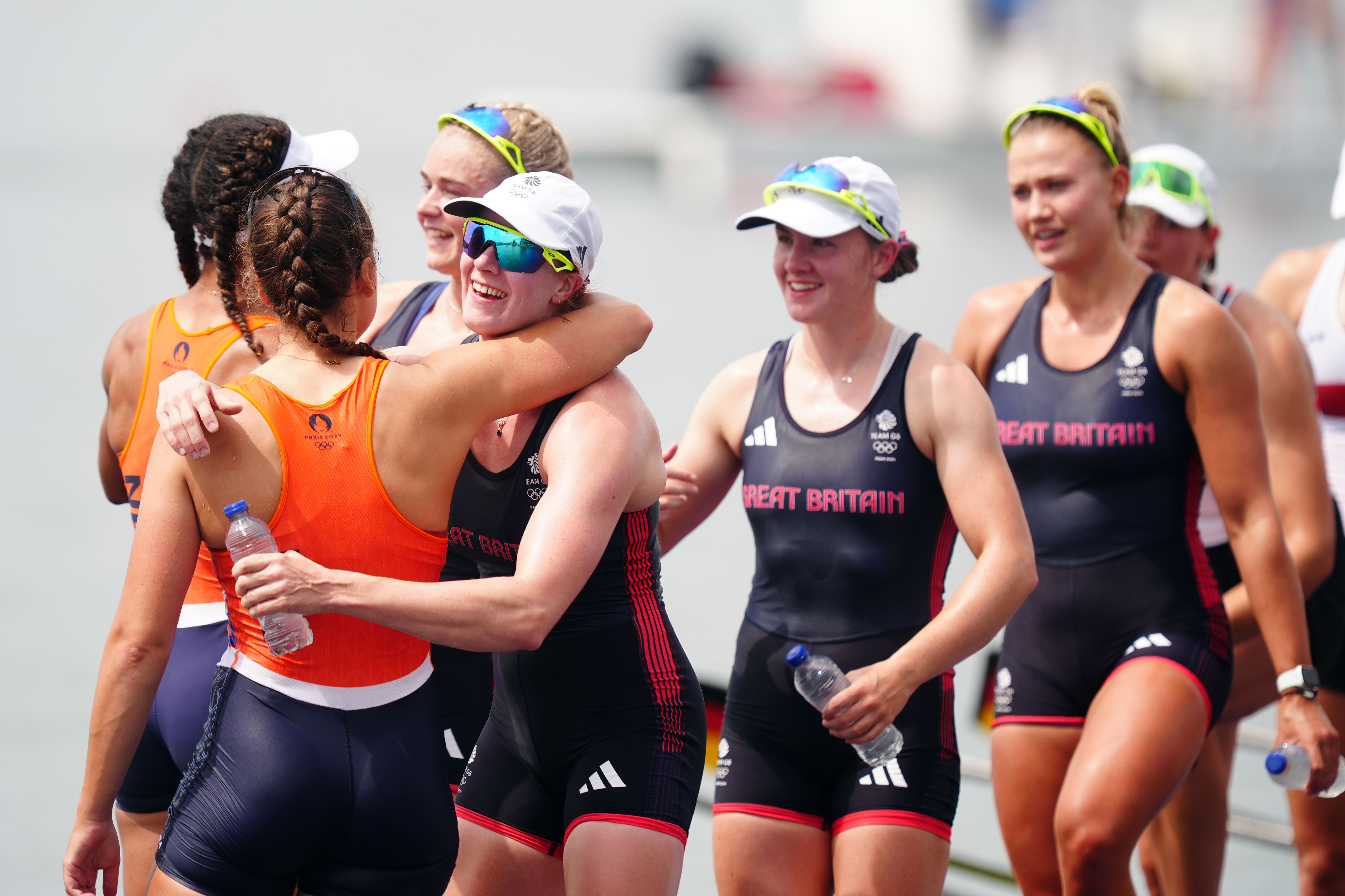 The race was a photo finish between Team GB and the Dutch team (Mike Egerton/PA)