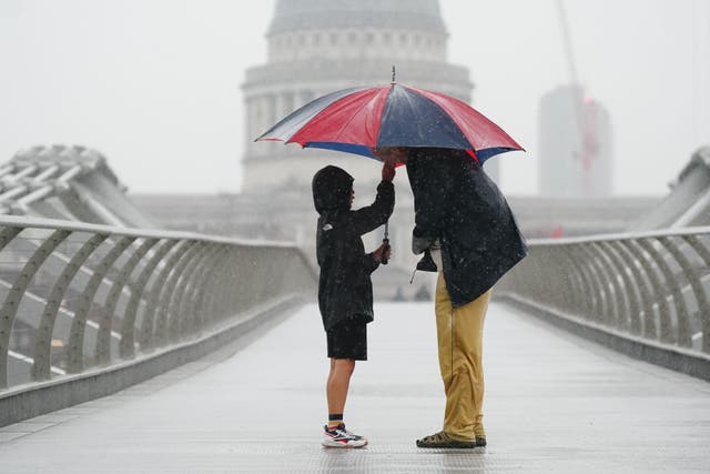 <p>A thunderstorm warning has been issued by the Met Office as the forecaster urges parts of the UK to brace themselves for potential flooding, power cuts and travel chaos</p>