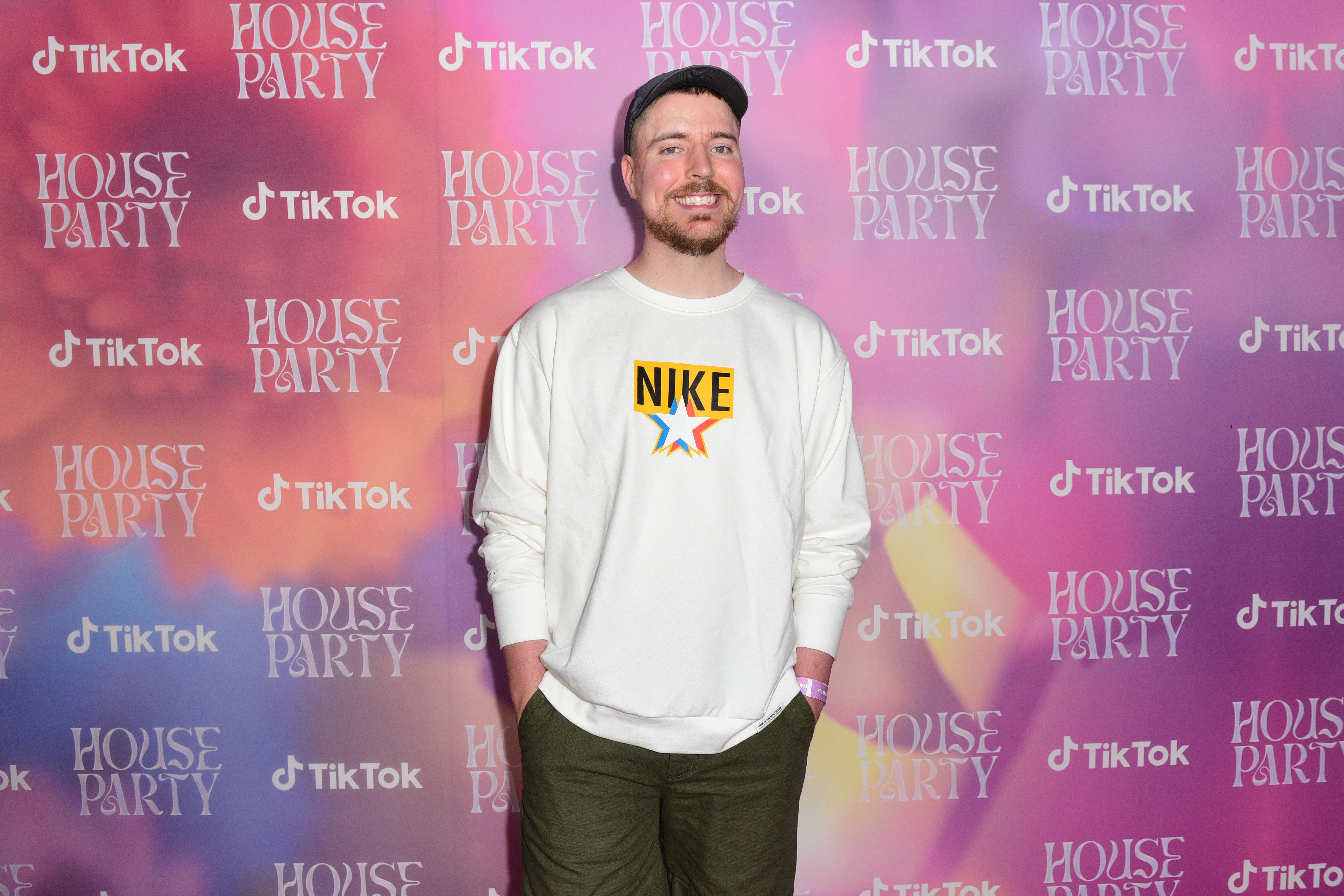 MrBeast attends TikTok House Party at VidCon 2022 at a private venue on 23 June, 2022 in Anaheim, California