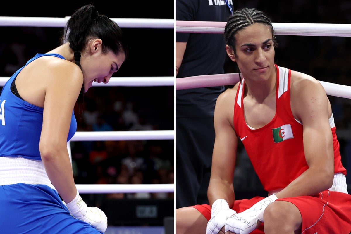 Female boxer quits Olympic fight against Imane Khelif after 45 seconds