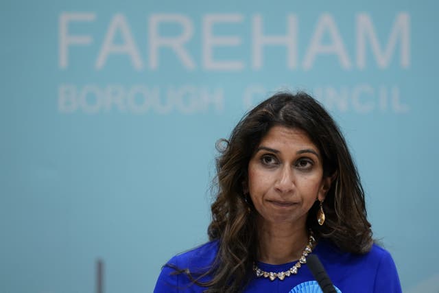 Former home secretary Suella Braverman (Andrew Matthews/PA)