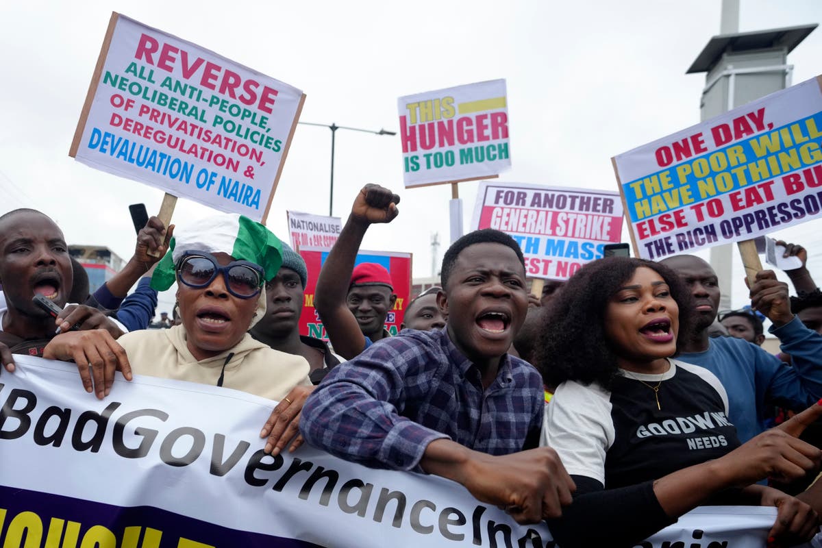 Security forces fire tear gas as anti-government protests break out across Nigeria