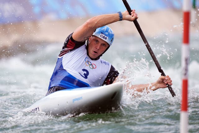 Great Britain’s Joseph Clarke finished fifth in the K1 event at Paris 2024 (John Walton/PA)