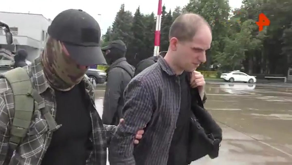 Kremlin releases footage of Evan Gershkovich in prisoner exchange