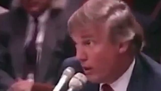 <p>Trump uses racist language to describe Native Americans in resurfaced 1993 clip.</p>