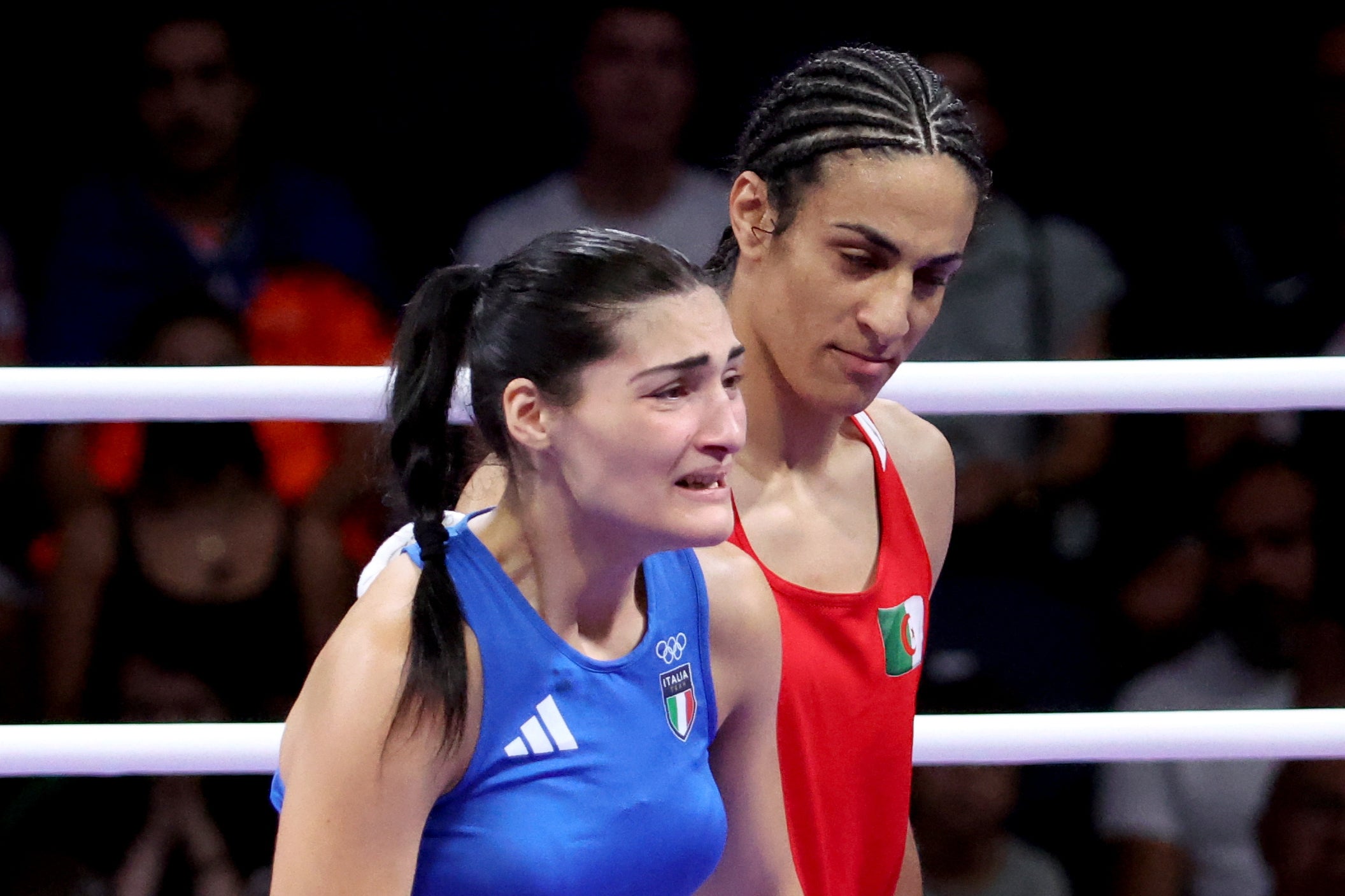 Angela Carini abandoned her bout against Imane Khelif