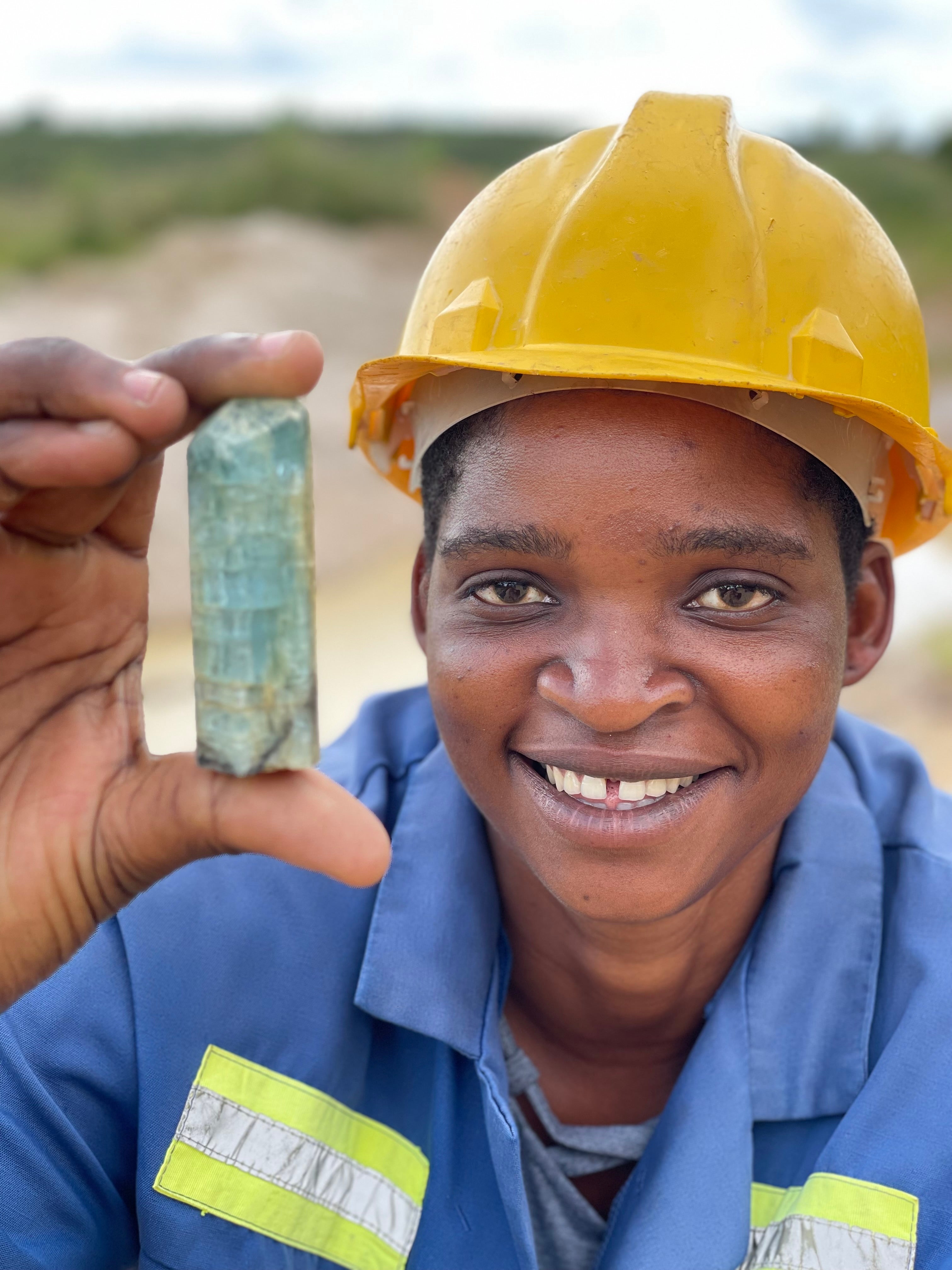 Zimbaqua specialises in the extraction of aquamarine gemstones (Iver Rosenkrantz/PA)