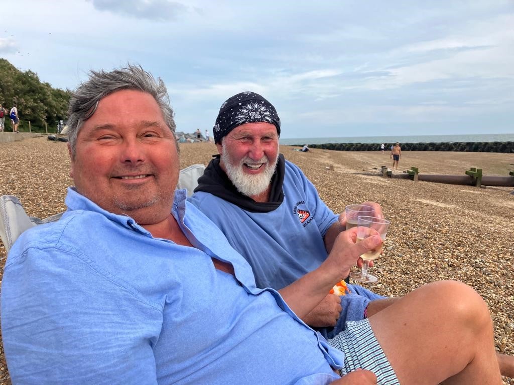 Rob with Loti's grandfather, Terry