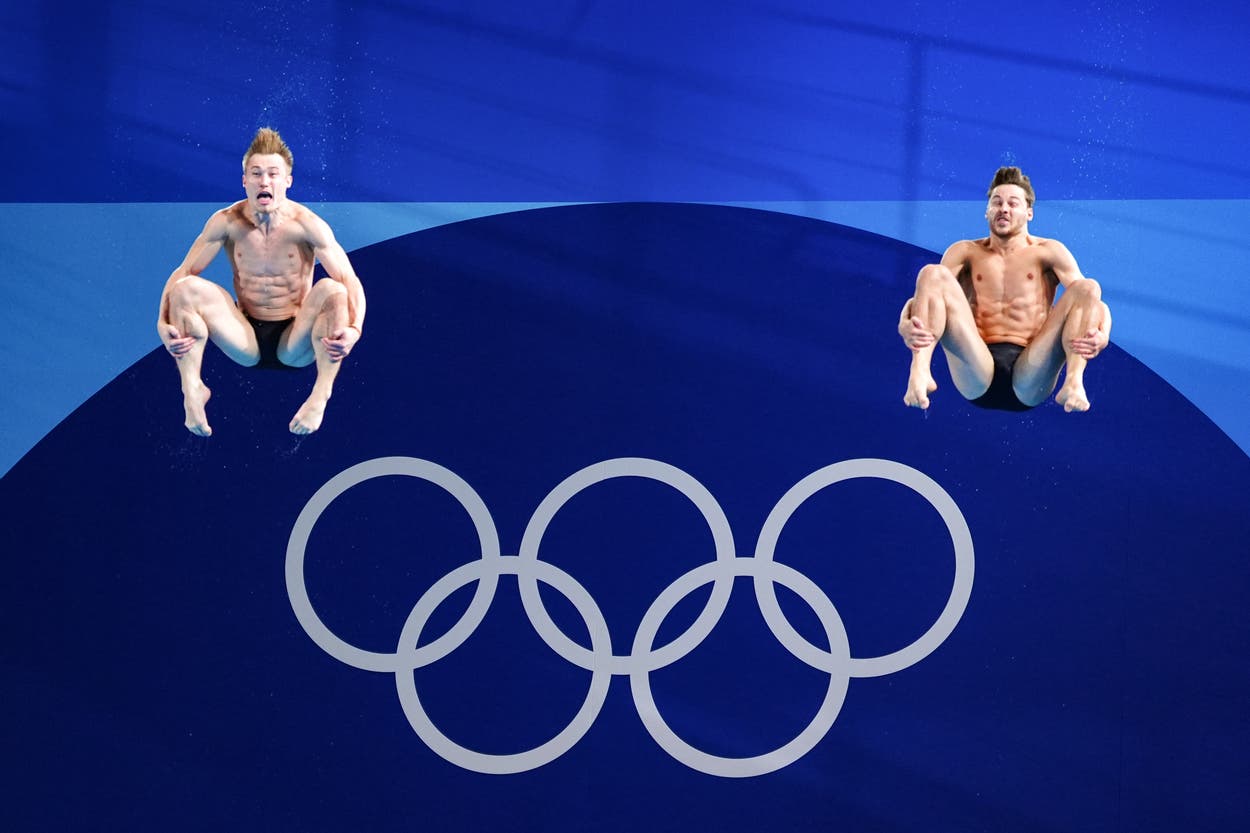 Jack Laugher and Anthony Harding win Olympic 3m synchro bronze to set ...