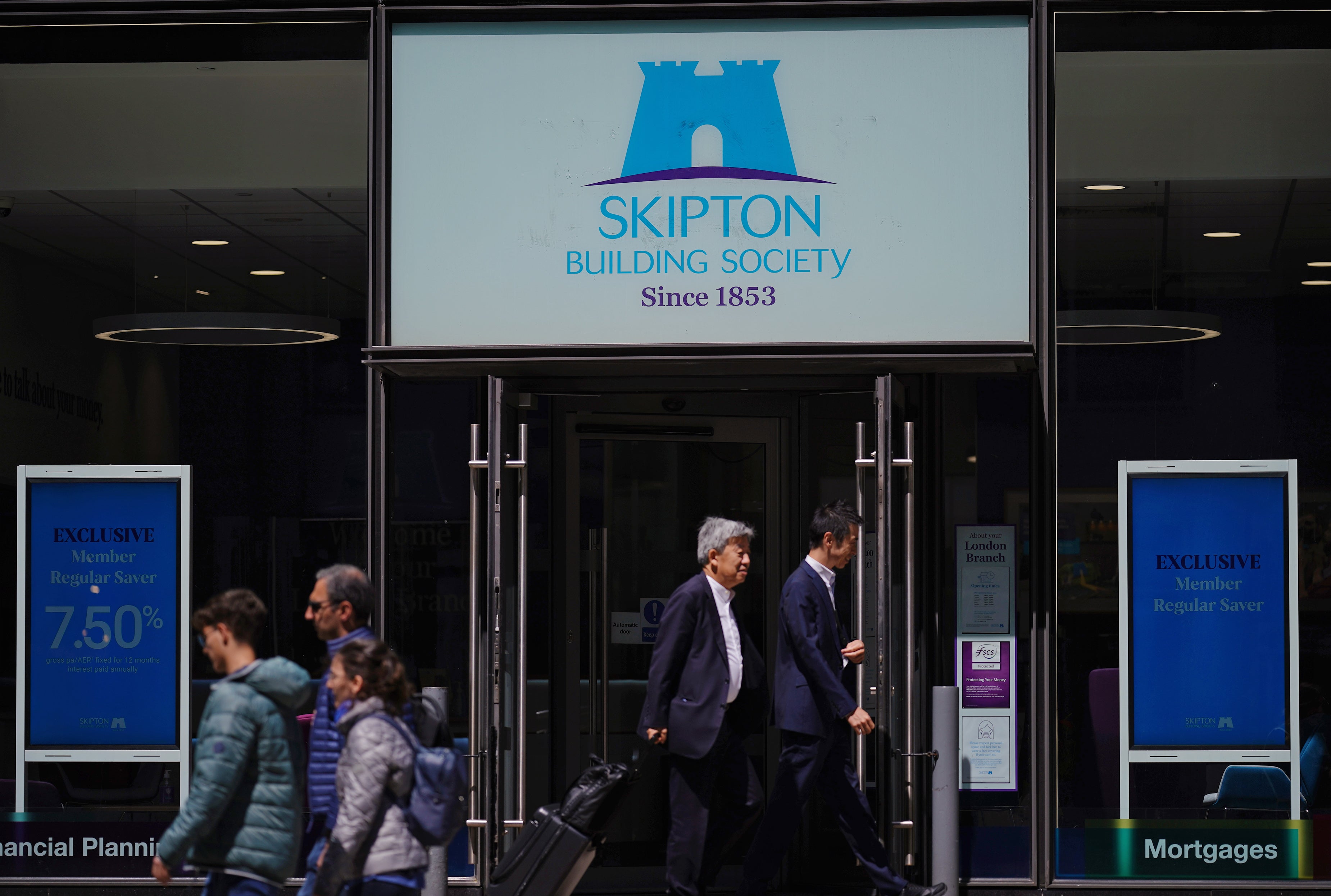 Skipton said it saw more demand for savers locking away money into ISAs (Yui Mok/PA)