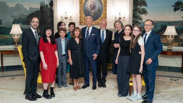 <p>Watch: Biden shares Oval Office phone call with freed US hostages.</p>