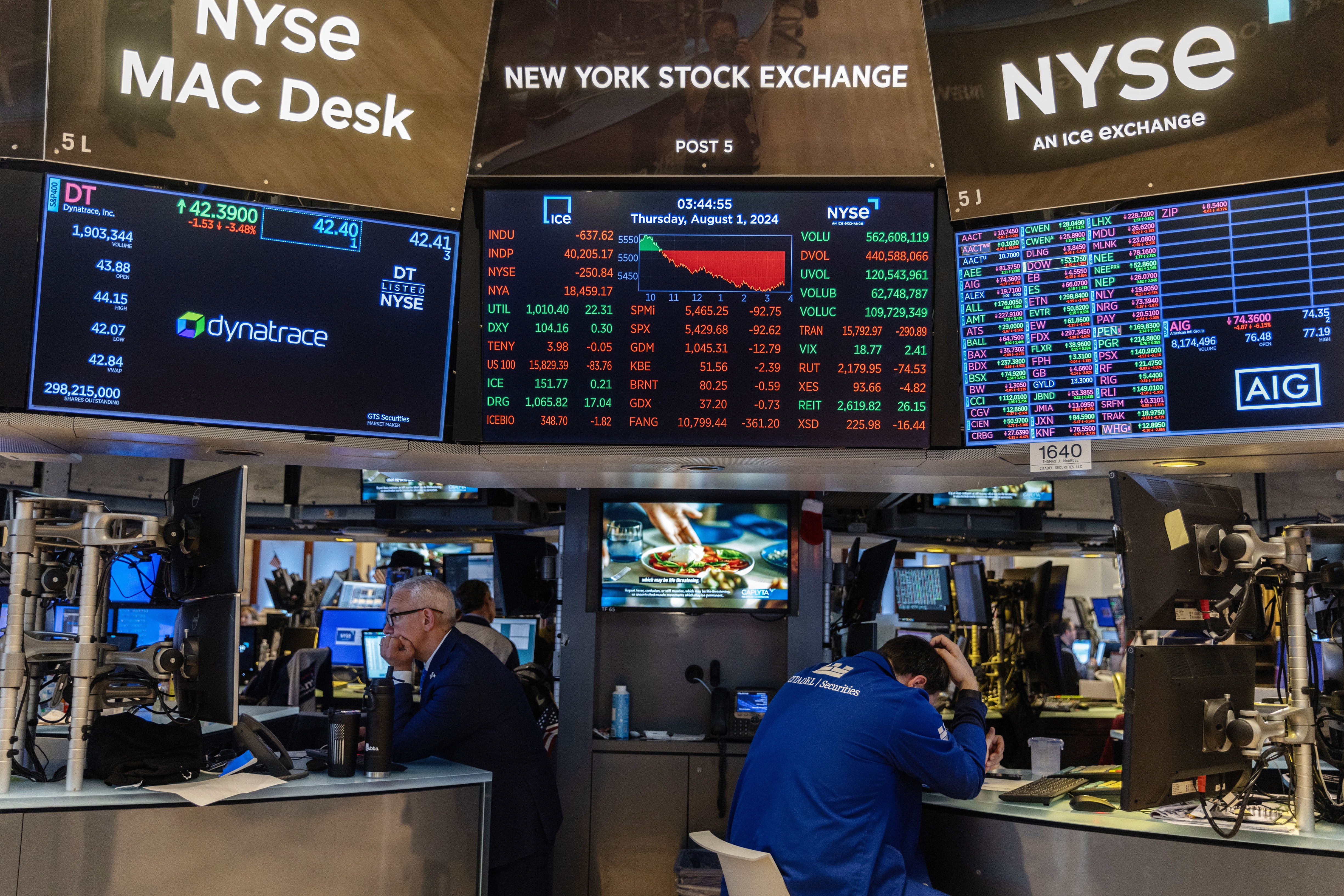 Stock markets took a hit on Friday after poor job numbers in July that saw just 114,000 workers added in the month. That is down from 180,000 new jobs in June.