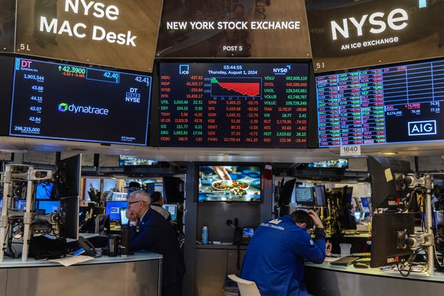 <p>Stock markets took a hit on Friday after poor job numbers in July that saw just 114,000 workers added in the month. That is down from 180,000 new jobs in June.  </p>