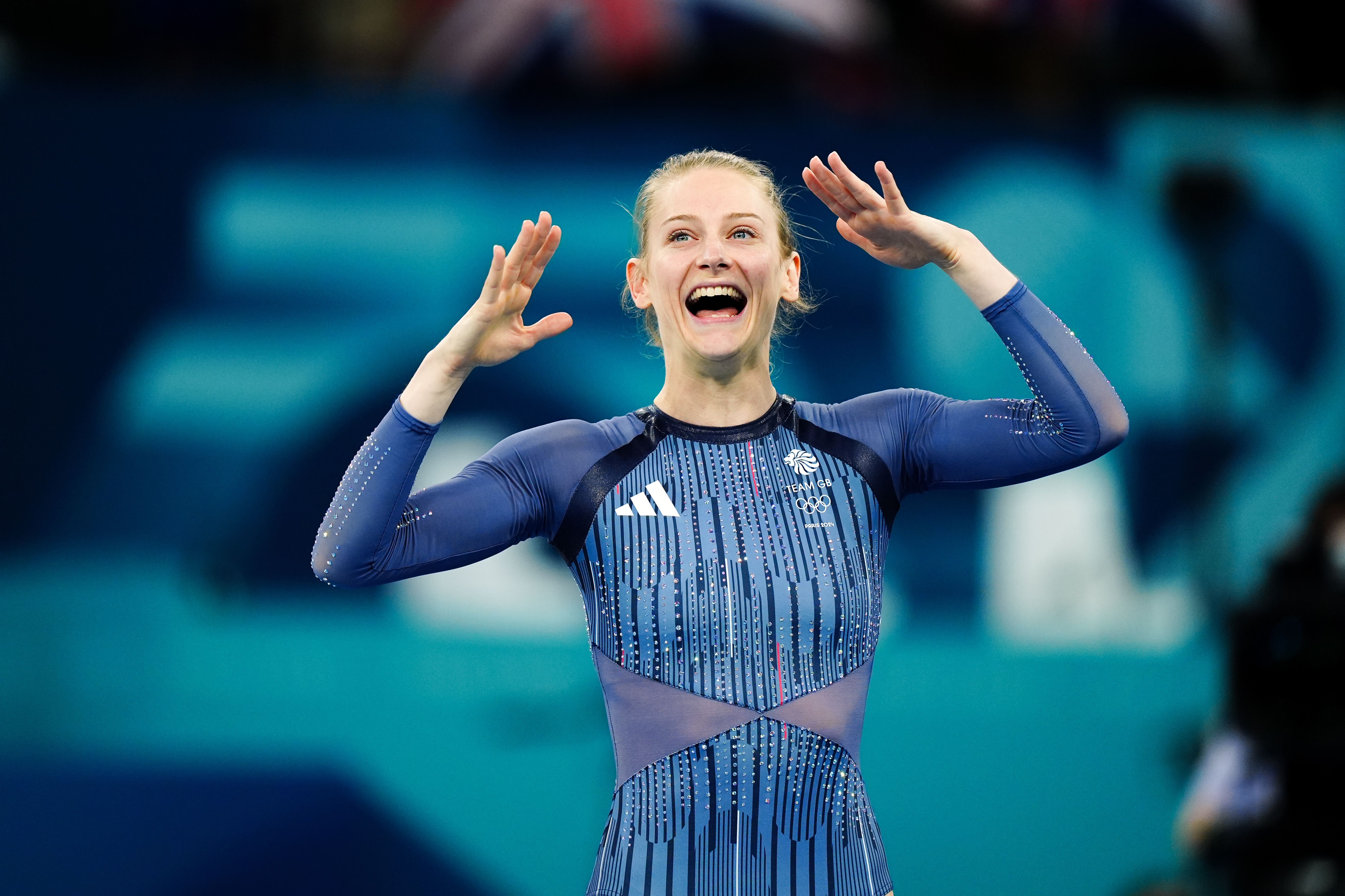 Bryony Page claimed gold in the women’s trampolining (Mike Egerton/PA)