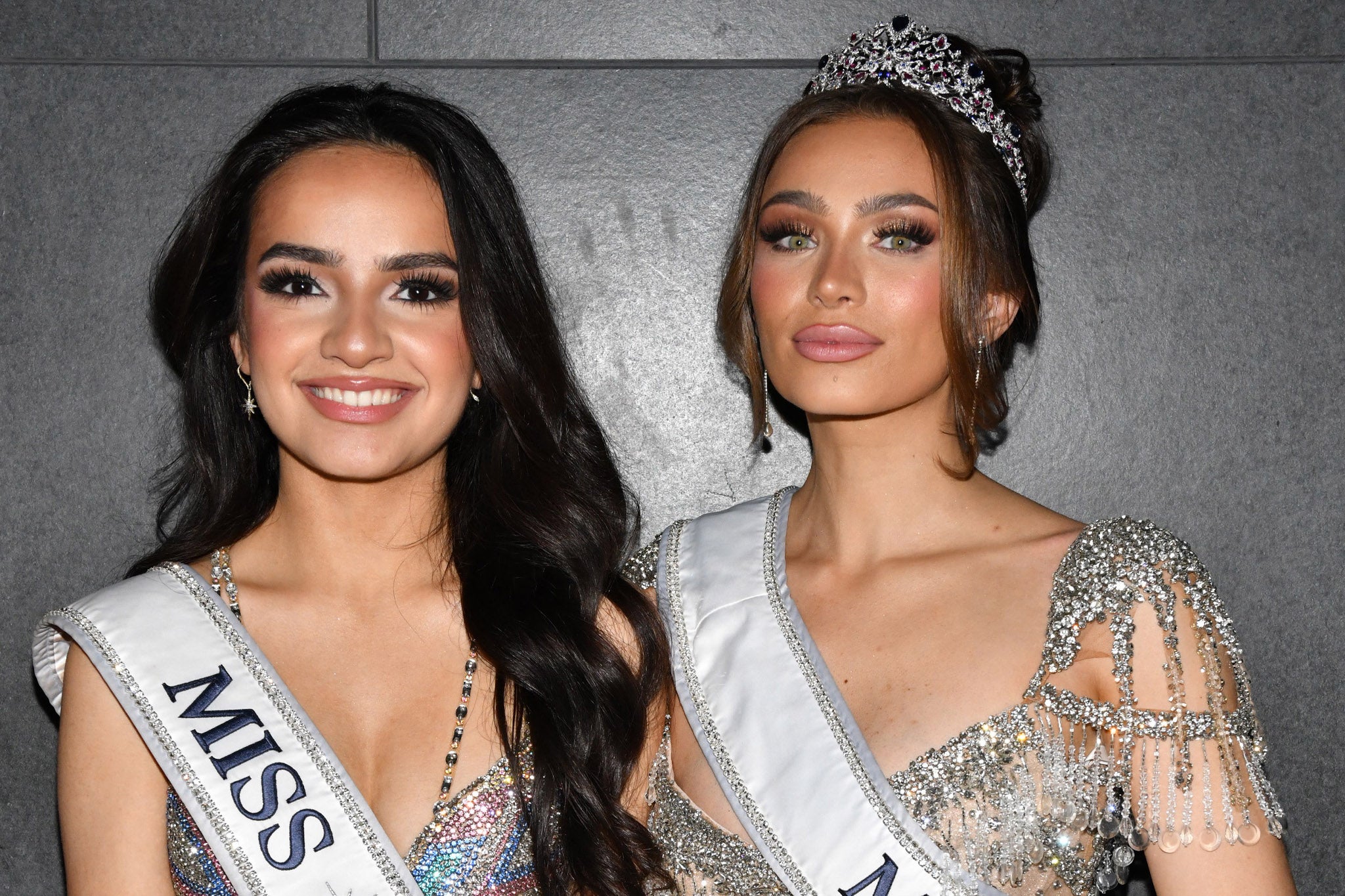 UmaSofia Srivastava (left) and Noelia Voight (right) both gave up their crowns and resigned from Miss USA in May 2024