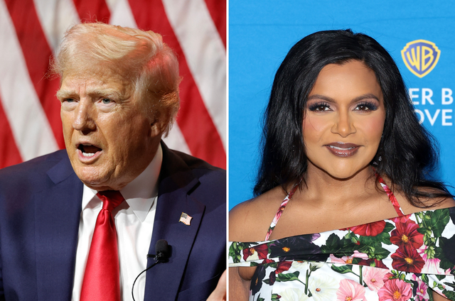 <p>Donald Trump and Mindy Kaling</p>