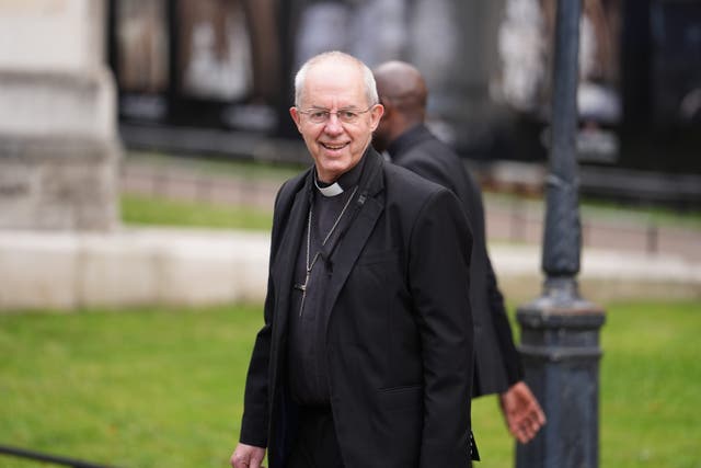 The Archbishop of Canterbury Justin Welby has spoken of the ‘systemic discrimination’ of Palestinians (Jordan Pettitt/PA)