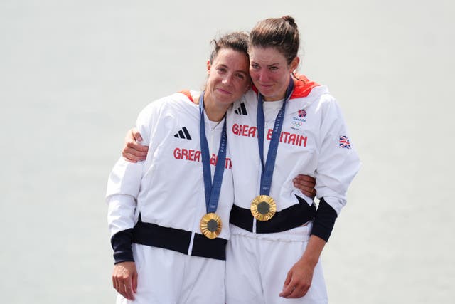 Emily Craig and Imogen Grant claimed gold on Friday (John Walton/PA)